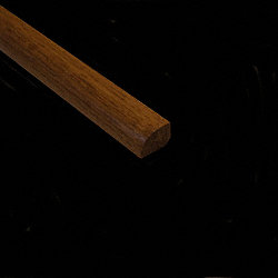 Prefinished Sugar Mill Hickory Hardwood 1/2 in thick x .75 in wide x 78 in Length Shoe Molding
